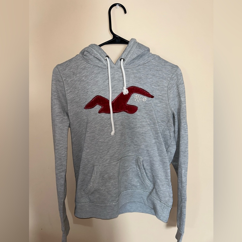 Hollister sweatshirt, size large, but runs like a extra small